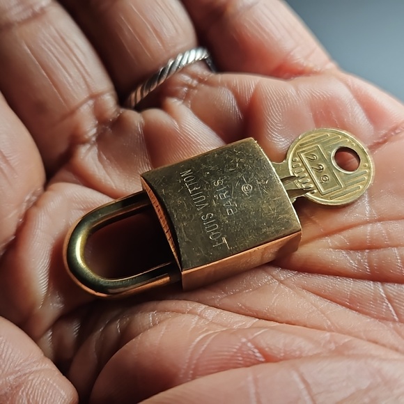 SOLD #229 Vintage Louis Vuitton Lock & Key Set - Picture 2 of 4